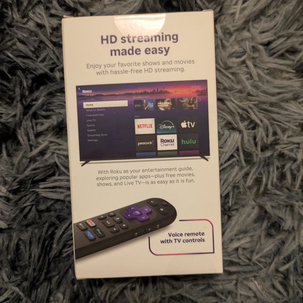Roku Streaming Stick HD - Black and Purple - Picture 2 of 4